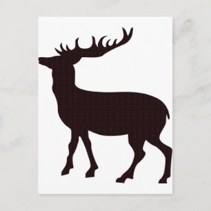 Carte Postale Cerf féminin moderne