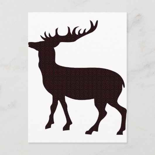 Carte Postale Cerf féminin moderne (Devant)