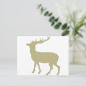 Carte Postale Cerf pastel mignon (Debout devant)