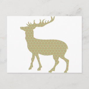 Carte Postale Cerf pastel mignon