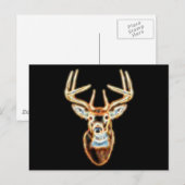 Carte Postale Cerf Tête Spirit d'énergie numérique (Devant / Derrière)
