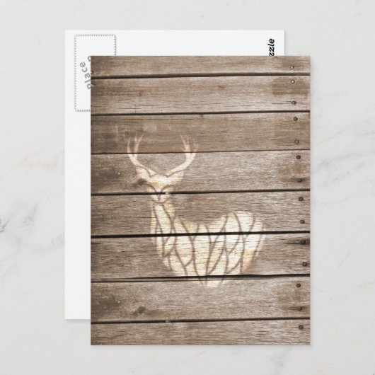 Carte Postale Cerf urbain (Devant / Derrière)