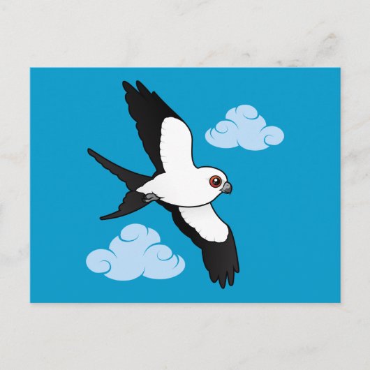 Carte Postale Cerf-volant à queue avale en vol (Devant)