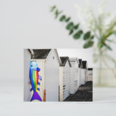 Carte Postale Cerf-volant de couleur arc-en-ciel (Debout devant)