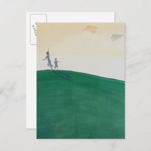 Carte Postale Cerf-volant pilotant 2000 (Devant / Derrière)