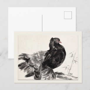Carte Postale Cerf-volant un Pigeon à queue en éventail indien