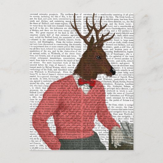 Carte Postale Cerfs Au Bar (Devant)