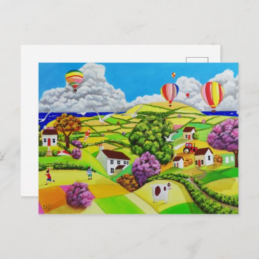 Carte Postale Cerfs-volants (Devant / Derrière)