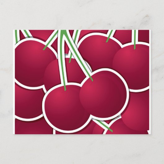 Carte Postale Cerise funky (Devant)