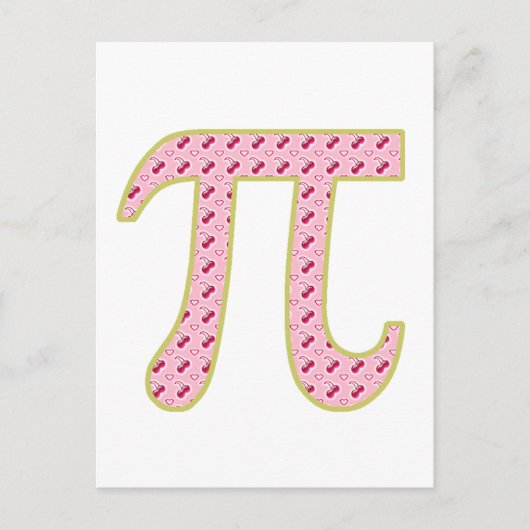 Carte Postale cerise pi (tarte) (Devant)