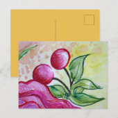 Carte Postale Cerise Rétro (Devant / Derrière)