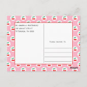 Carte Postale Cerise Whimsical Coquette sur le Baby shower supér (Dos)