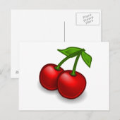 Carte Postale Cerises (Devant / Derrière)