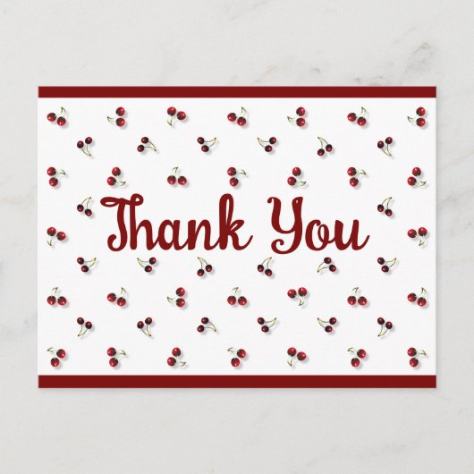 Carte postale Cerises (Devant)