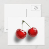 Carte Postale Cerises (Devant / Derrière)