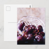 Carte Postale Cerises (Devant / Derrière)