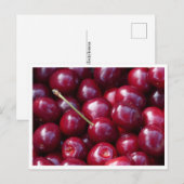 Carte postale - Cerises (Devant / Derrière)