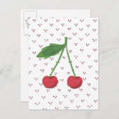 Carte Postale Cerises 2 (Devant / Derrière)