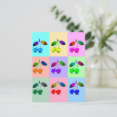 Carte Postale Cerises colorées - Pop Art (Debout devant)