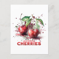 Cerises d'aquarelle