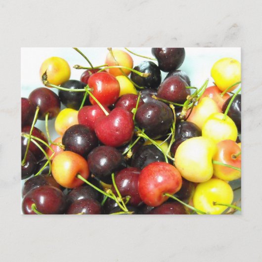 Carte postale Cerises mixtes (Devant)