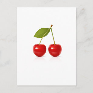 Carte Postale Cerises rouges