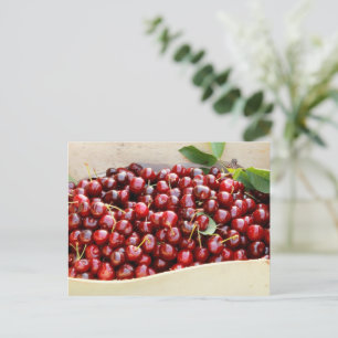 Carte postale Cerises rouges