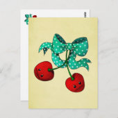 Carte Postale Cerises sucrées (Devant / Derrière)