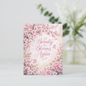 Carte Postale Cerisier en Fleur : La Beauté Refleurit (Debout devant)