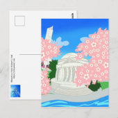 Carte Postale Cerisiers en fleurs à Washington DC (Devant / Derrière)