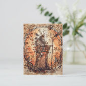 Carte Postale Cernunnos Horned Celtic Dieu de la nature (Debout devant)