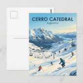Carte Postale Cerro Catedral Argentine (Devant / Derrière)