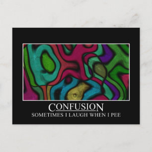 Carte Postale Certaines personnes sont très facilement confuses