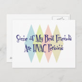 Carte Postale Certains de mes meilleurs amis sont des personnes (Devant / Derrière)