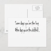 Carte Postale Certains jours (Devant / Derrière)