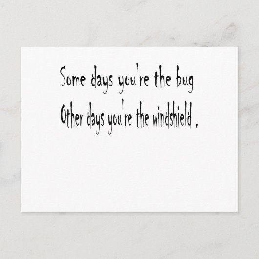 Carte Postale Certains jours (Devant)