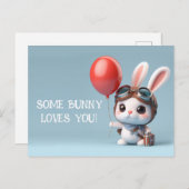 Carte Postale Certains Lapins Vous Aiment Mignonne Journée Valen (Devant / Derrière)