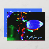 Carte Postale Certificat cadeau de Noël (Devant / Derrière)