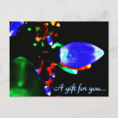 Carte Postale Certificat cadeau de Noël (Devant)