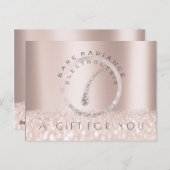 Carte Postale Certificat cadeau Electrolyse Enlèvement des cheve (Devant / Derrière)