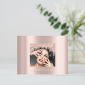 Carte Postale Certificat cadeau Gold Dridays Confetti Rose (Debout devant)