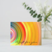 Carte Postale Certificat cadeau Holographe Rainbow Beauty Studio (Debout devant)