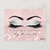 Carte Postale Certificat cadeau Microbl Grey Cosmetologist Lashe (Dos)