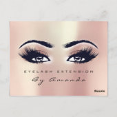 Carte Postale Certificat cadeau Microblading Cosmetologist Lashe (Dos)