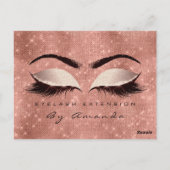 Carte Postale Certificat cadeau Microblading Cosmetologist Lashe (Dos)