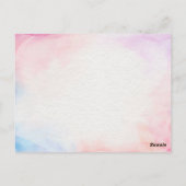 Carte Postale Certificat de Fée de dent Budget pour une fille mo (Dos)