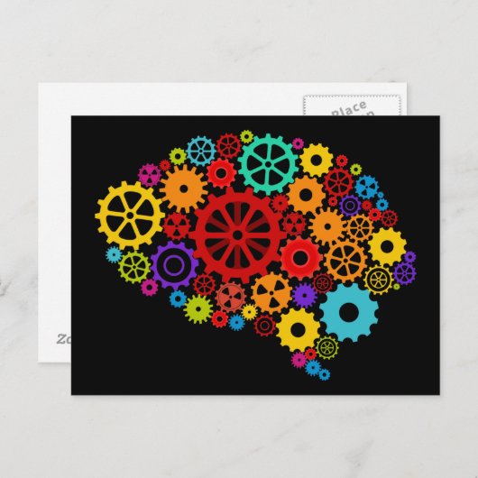 Carte postale Cerveau (Devant / Derrière)