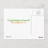 Carte postale Cerveau (Dos)