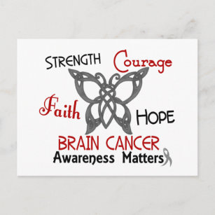 Carte Postale Cerveau Cancer Papillon celtique 3