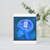 Carte Postale cerveau désactivé (Debout devant)